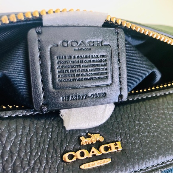 SOLD Coach Bennett Crossbody Floral Denim Purse - Picture 8 of 9